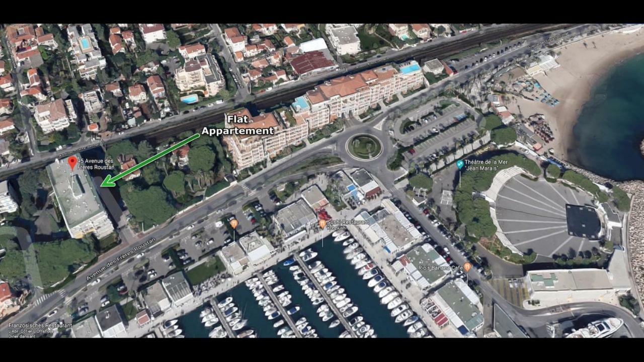 Grand Studio Neuf Face Port Et Plage, Parking Prive Golfe-Juan Exterior foto
